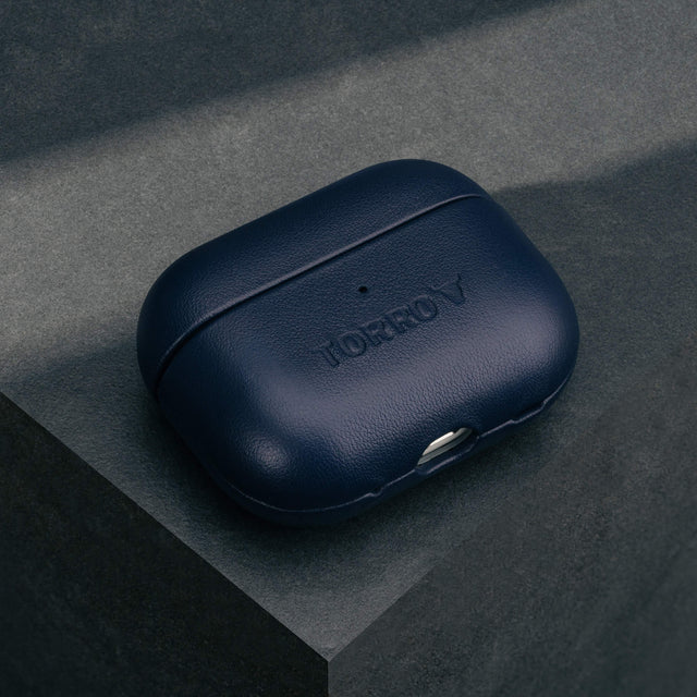 Blue Leather AirPods Pro Case Cover (1st & 2nd Generation)