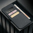 Card holder inside the Black Leather Case for iPhone 17 Pro Max