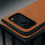 Camera cutout on the Tan Leather Case for iPhone 17 Pro Max