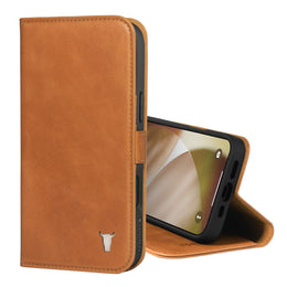 Tan Leather Case for iPhone 17