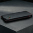 Slim profile of the Black (with Red Stitching) Leather Pouch Case for iPhone Pro Models