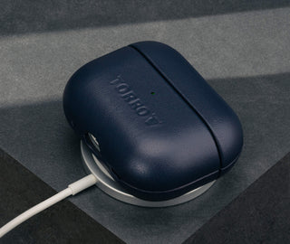 Blue Leather AirPods Pro Case Cover (1st & 2nd Generation)