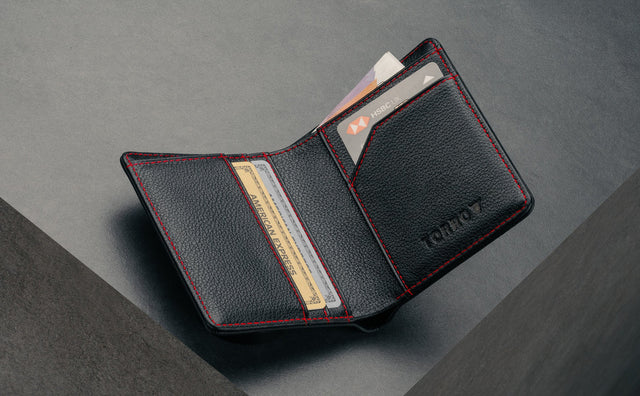 Leder Bifold-Geldbörse (mit RFID-Schutz) Feature Focus