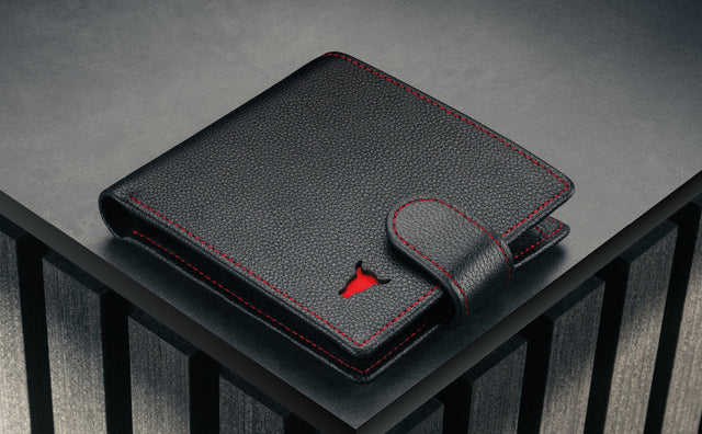 Klassische Ledergeldbörse (mit Münzfach) Feature Focus