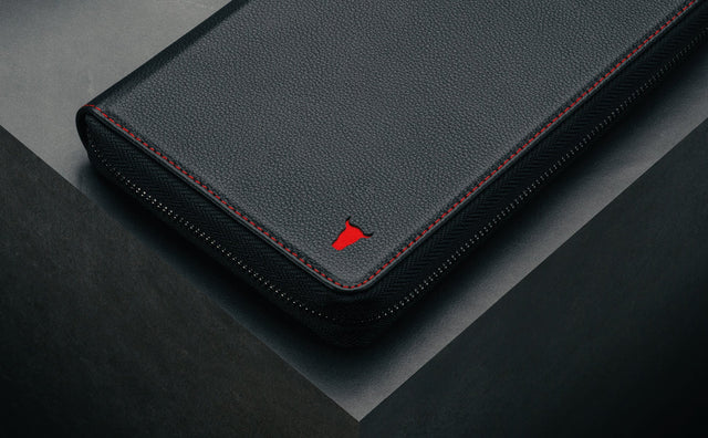 Leder Familien-Reisebrieftasche Feature Focus