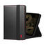 Black with Red Detail Leather Case for Apple iPad Mini 8