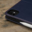 Camera cutout on the Navy Blue Leather Case for Apple iPad Pro 12.9