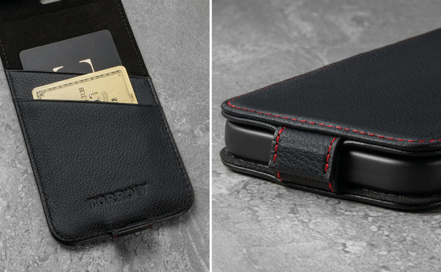 iPhone 13 Leder Flip Hülle (mit MagSafe-Aufladung) Feature Focus