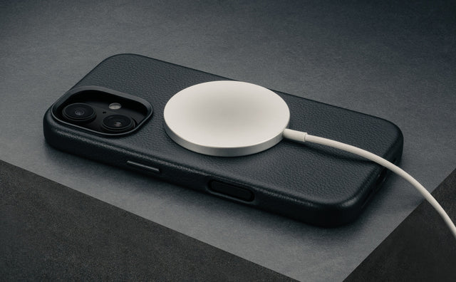 iPhone 16 Schlank Leder Bumper Hülle Feature Focus