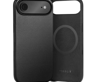 Black Leather Bumper Case for iPhone 17 Air