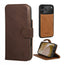Dark Brown Leather Detachable Case for iPhone 17 Pro Max