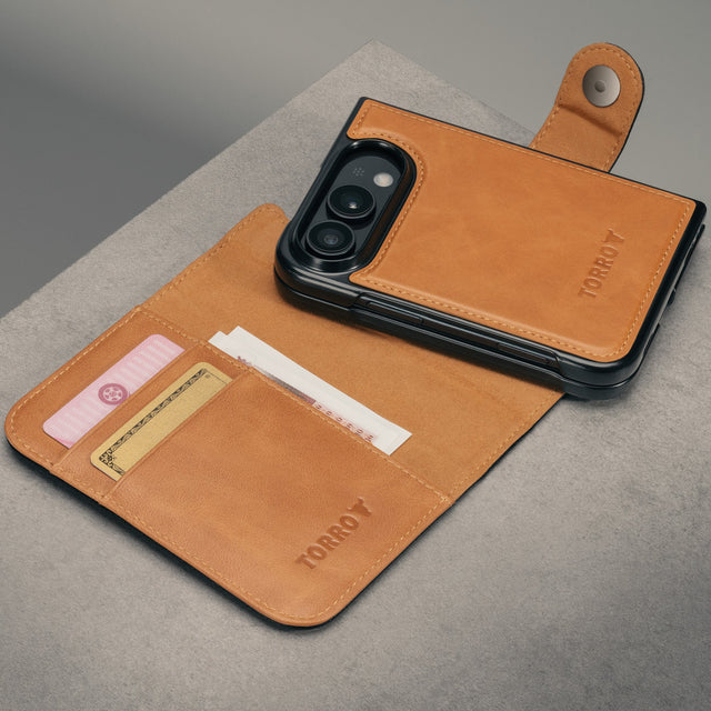 Detachable cover and bumoer of the Black Leather 2-in-1 Detachable Wallet Case for iPhone Ultra