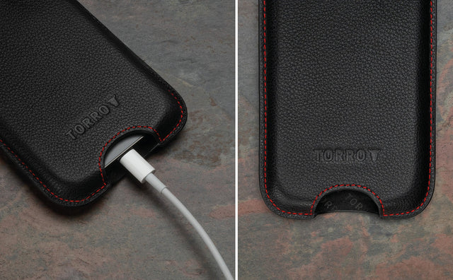 iPhone Ledertasche (6.1/6.3-Zoll) Feature Focus