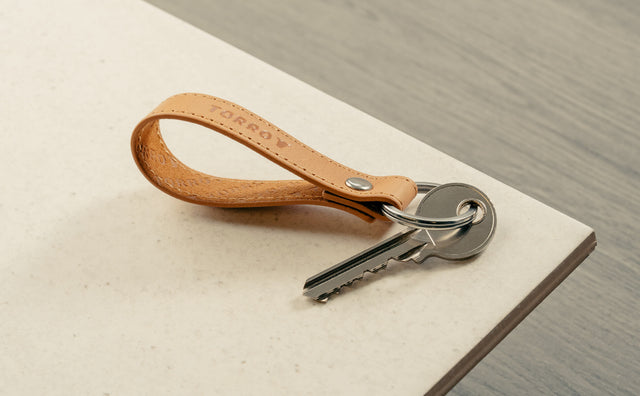 Schlüsselanhänger aus Leder Feature Focus