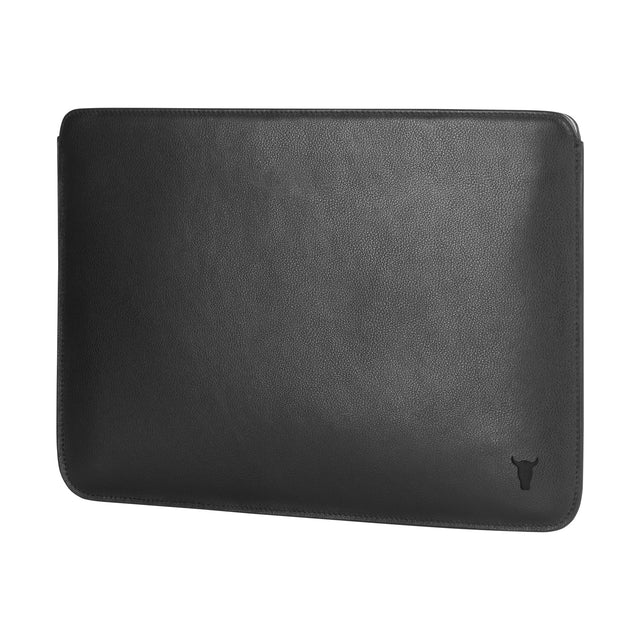 Schwarz Leder MacBook Pro / MacBook Air Hülle