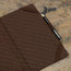 Microfibre lining of the Dark Brown Leather Golf Scorecard Holder