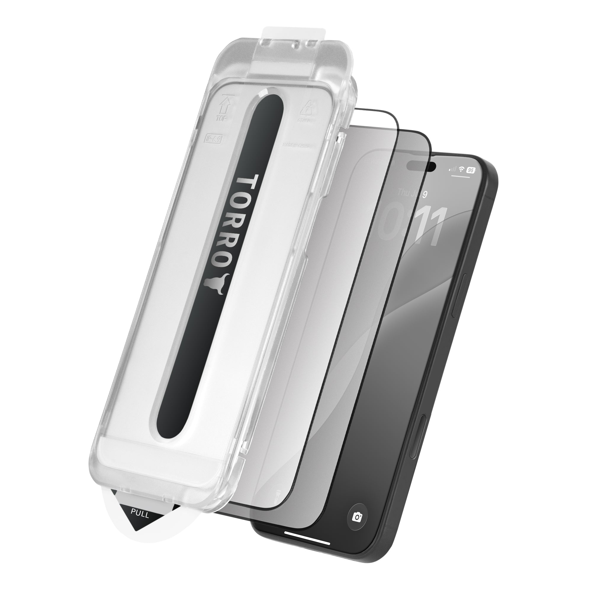 TORRO Displayschutzglas für iPhone 17, iPhone 17 Pro & iPhone 16 Pro (2er-Pack)