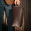 Dark Brown Leather Wash Bag