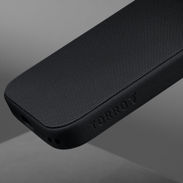 Black Woven Fabric Bumper Case for iPhone 17 Pro Max