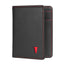 Black (with Red Stitching) Bifold Leather Wallet