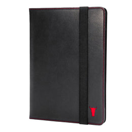 Black Leather (with Red Stitching) Stand Case for iPad 10.2" 7th, 8th & 9th Generation