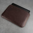 Back of the Dark Brown Leather iPad Sleeve