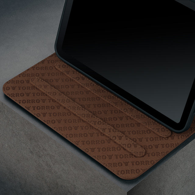 Multiple viewing angles of the Dark Brown Leather Case for iPad Mini 6th Generation (2021)