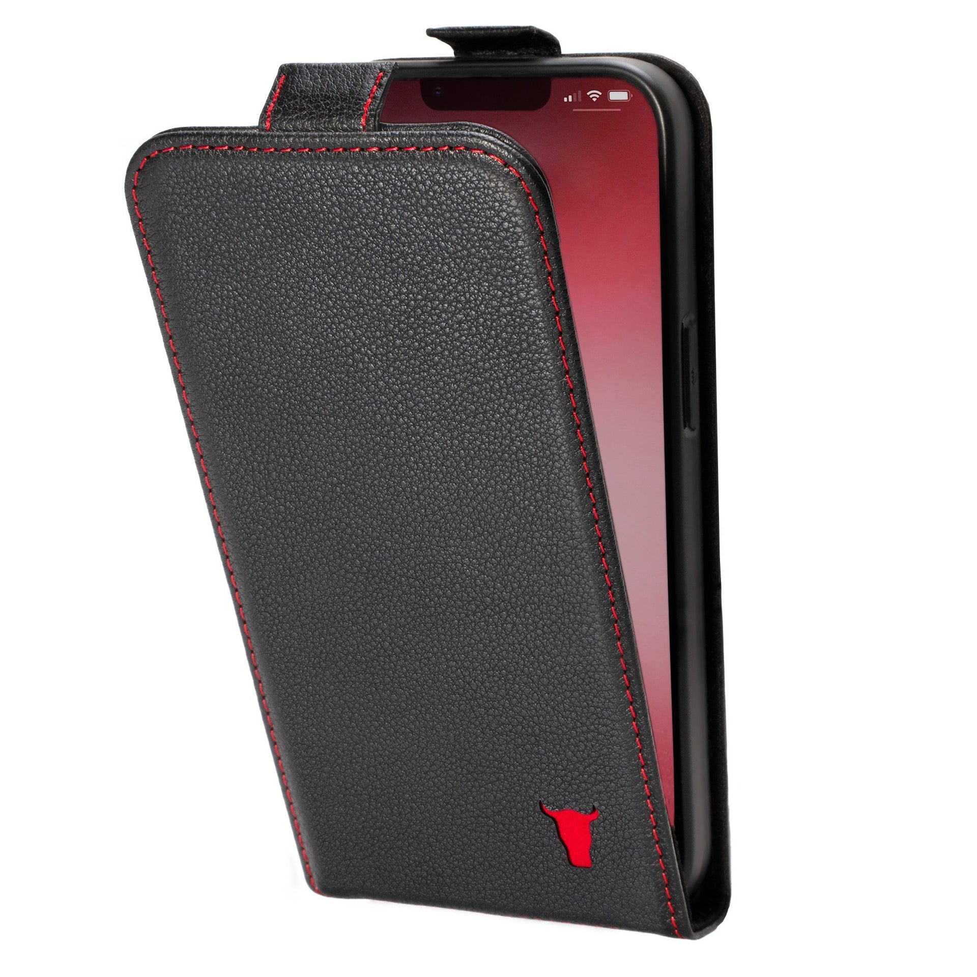iPhone 14 Leder-Klapphülle (MagSafe-kompatibel)