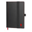 Black Leather (with Red Stitching) A4/A5 Notebook Cover
