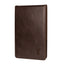 Dark Brown Leather Golf Scorecard & Yardage Book Holder